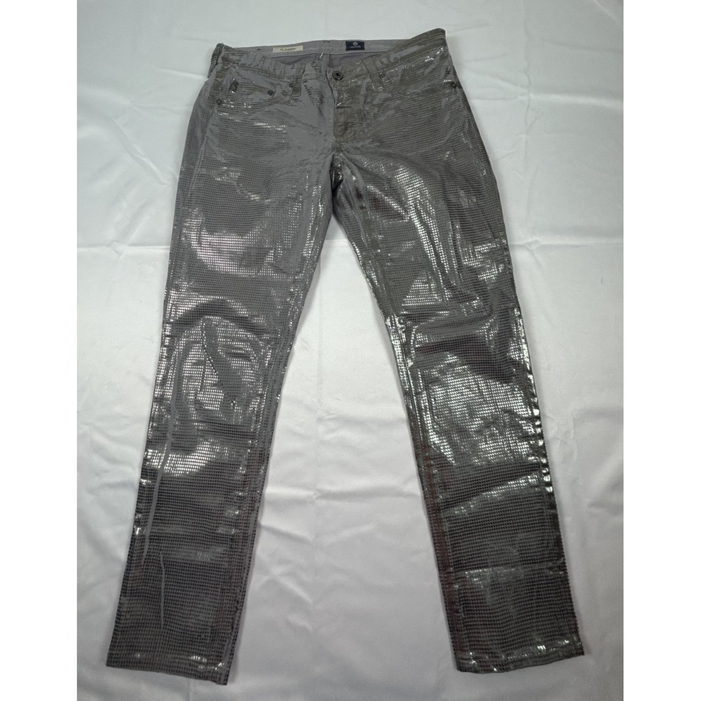 Adriano Goldschmied Super Skinny Jeans Womes 27 gray shimmer LSN1288-GOF GRY